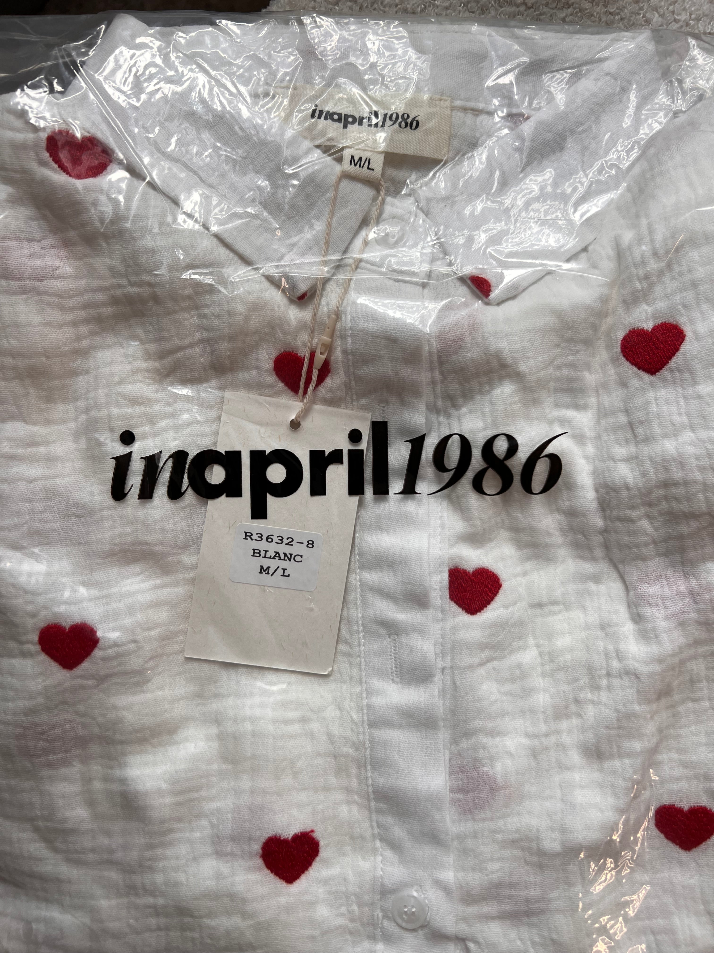 Chemisier broderie coeur FITIA