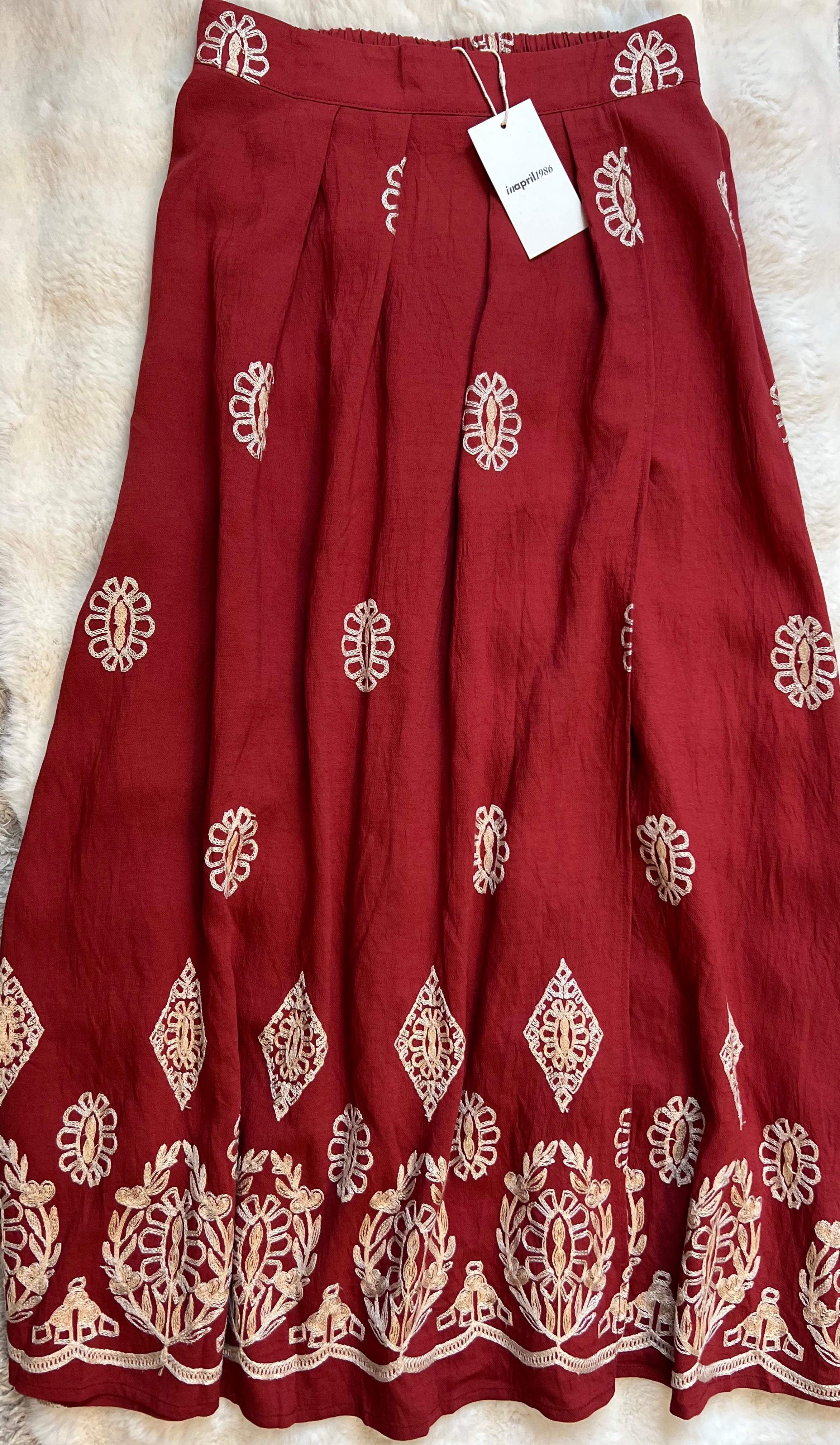 Jupe longue à broderie TSIKY