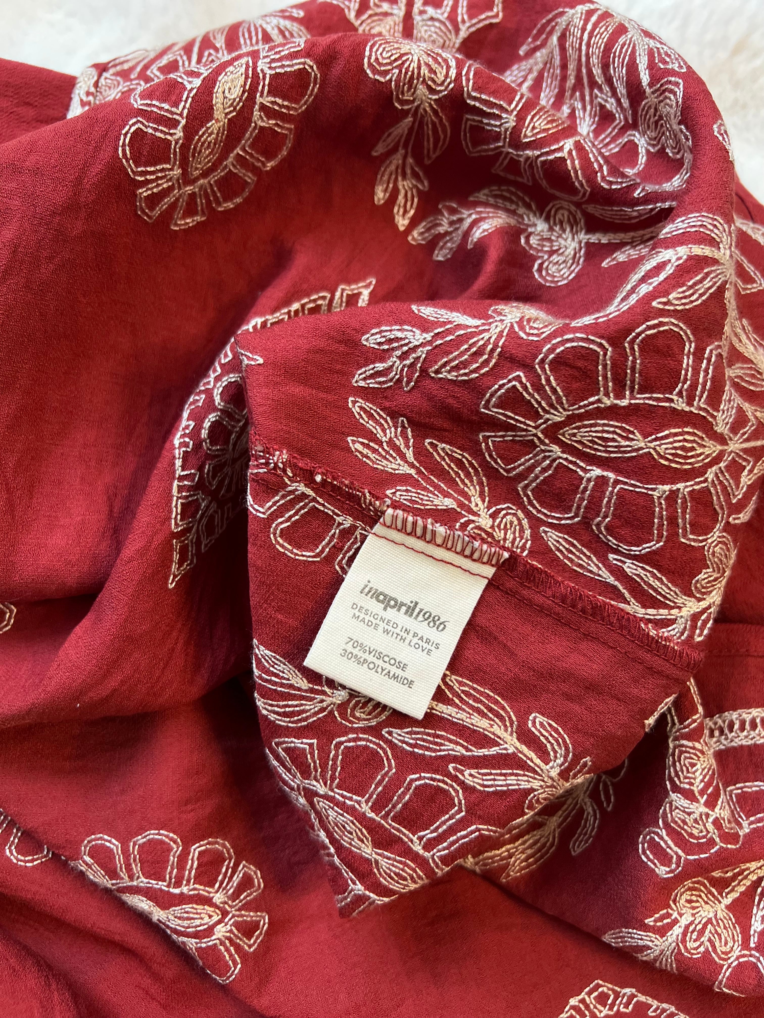 Jupe longue à broderie TSIKY